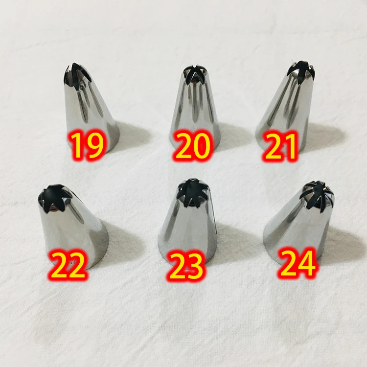 Squeeze Flower Cream Stainless Steel DIY Baking Seamless Puff Piping Nozzle Create Beautiful Floral Decorations