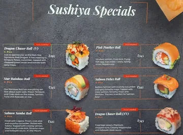 Sushiya menu 