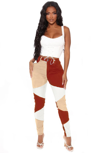 Title 4, New Two-color Patchwork Casual Pants. Comfortab...