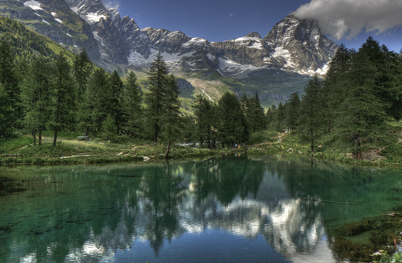 Il Cervino e il lago Blu di angart71