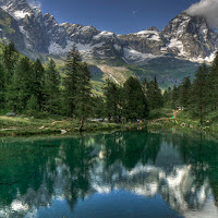 Il Cervino e il lago Blu di 