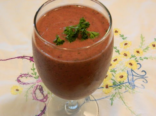 Super Healthy Smoothie(Berries, greens and flax!)