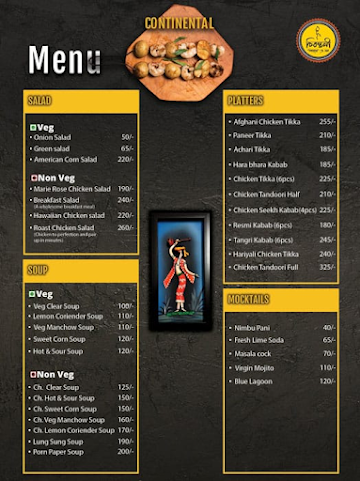 Chirantani menu 