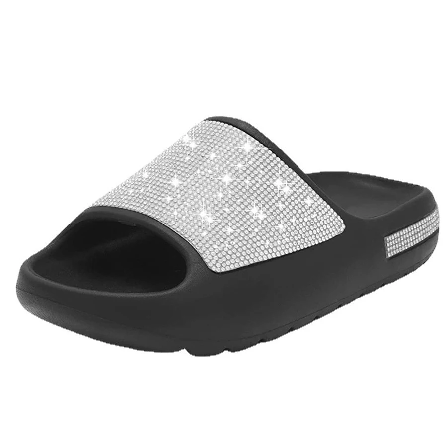 Title 2, Sandalias de cristal para mujer Peep Toe Plataf...