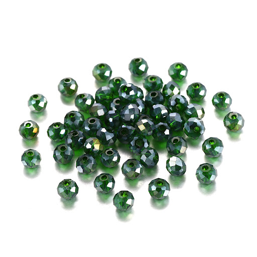 Title 1, Transparent AB Color Flat Beads Hollow Beads fo...