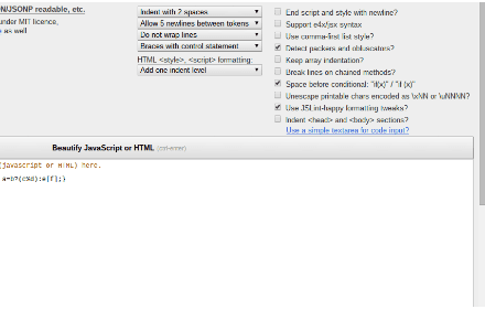 JS Beautifier settings tweaks small promo image