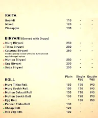 Shaan - e - Awadh menu 4