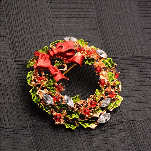 Title 4, Brosche mit Anstecknadel für Weihnachten. Schmu...