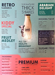 Frozen Bottle - Milkshakes, Desserts And Ice Cream menu 1