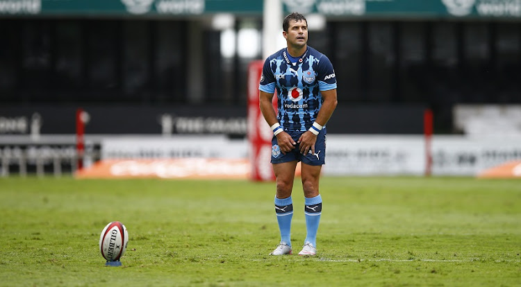 Morne Steyn of the Vodacom Bulls during the Carling Currie Cup match between Cell C Sharks and Vodacom Bulls at Johnson Kings Park Stadium on December 12, 2020 in Durban, South Africa.