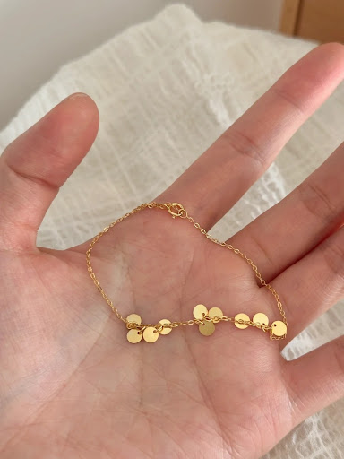 Title 1, Simple Wafer Tassel Bracelet for Niche Women, a...