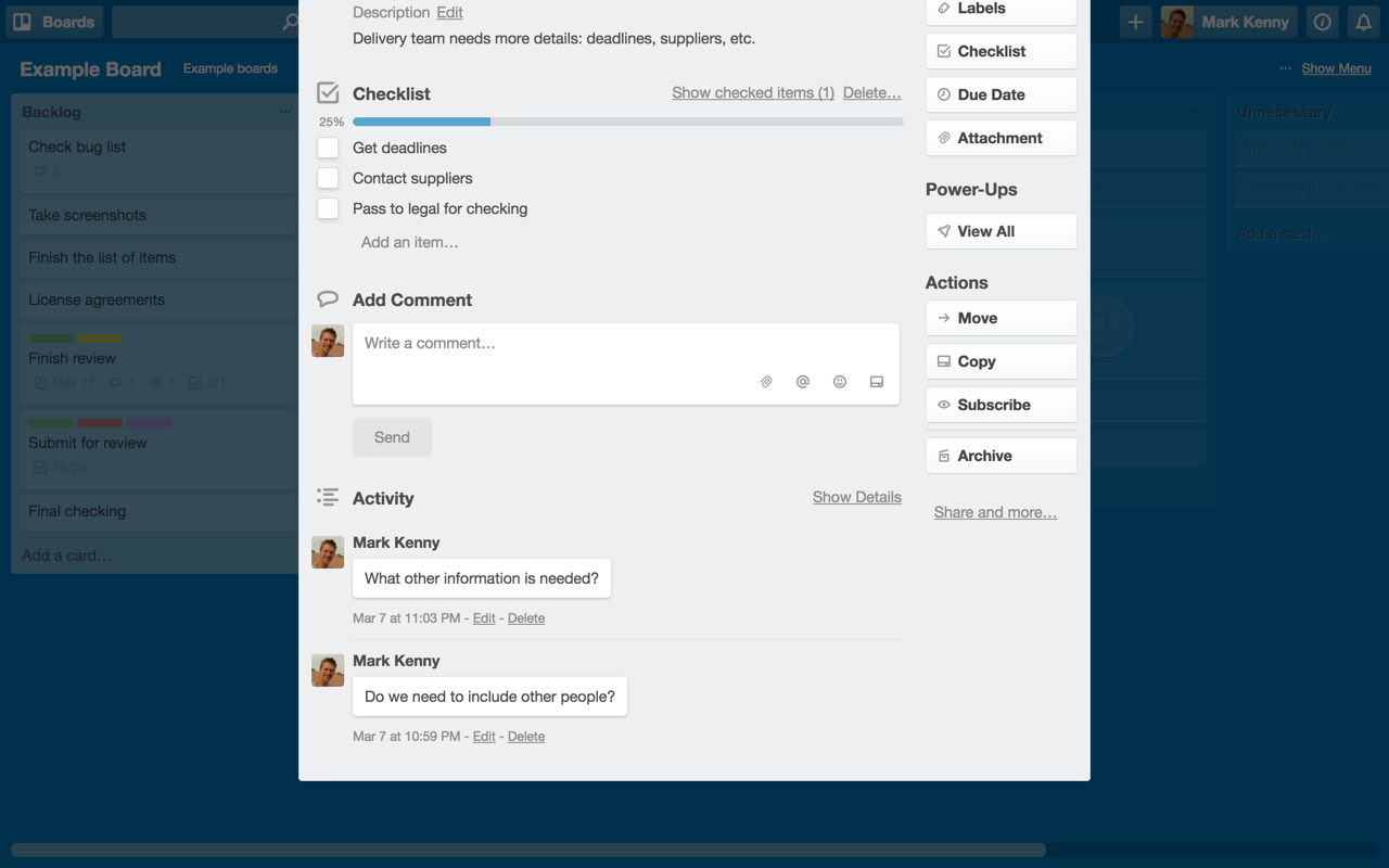 Hide Activity Details (+ Tweaks) for Trello Preview image 1