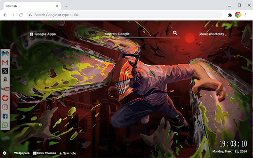 Denji Chainsaw Man New Tab Extension