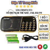 Combo Loa Đài Craven Nghe Thẻ Nhớ, Usb, Fm, Máy Nghe Nhạc Mini Tắm Ngôn Ngữ Caraven Cr 853/836S