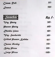 Bunnys Pastry Centre menu 1