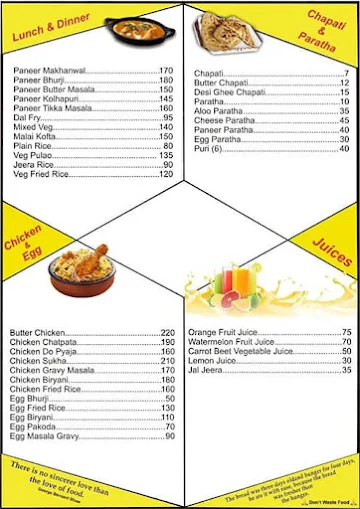 Silver Spoon Homemade Food menu 