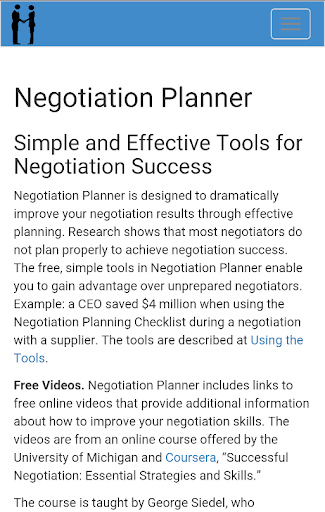 Negotiation Planner