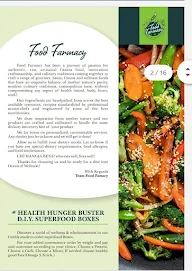 Food Farmacy menu 1