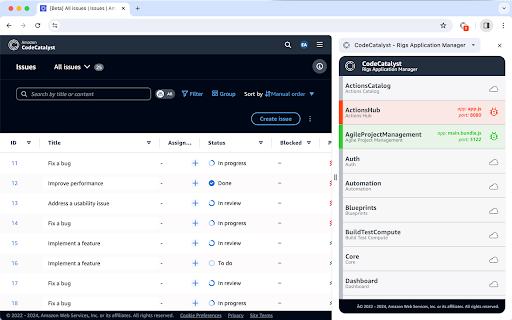 CodeCatalyst - Rigs Application Manager