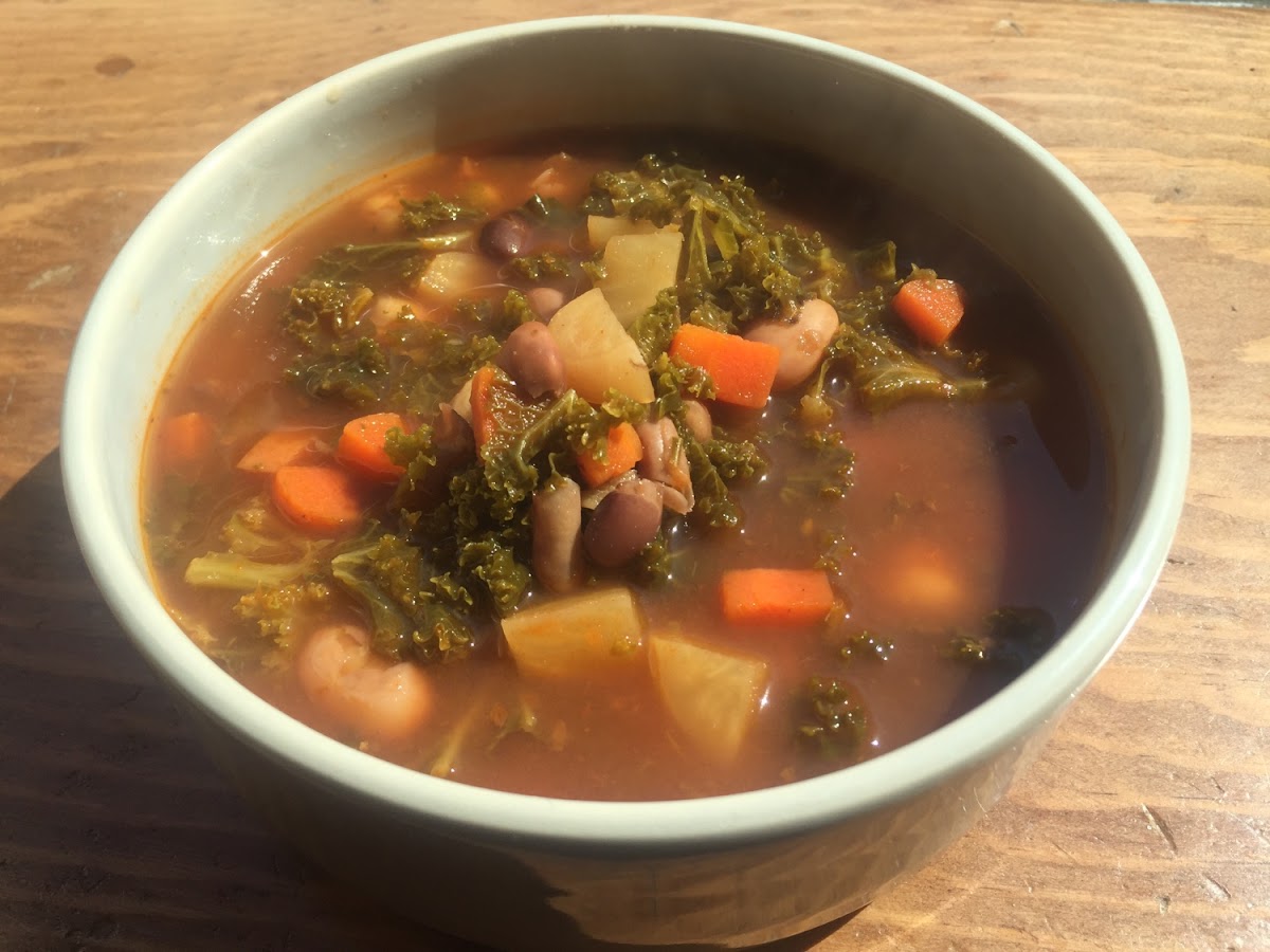 4 bean and kale soup