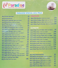 Cafe Paradise menu 4