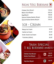 Yash Restaurant menu 5