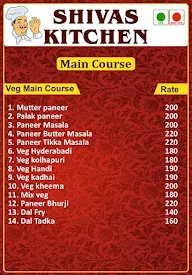 Shivas Kitchen menu 2