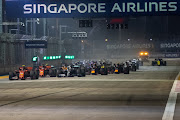 The start during the F1 Grand Prix of Singapore at Marina Bay Street Circuit on September 22, 2019 in Marina Bay, Singapore. 