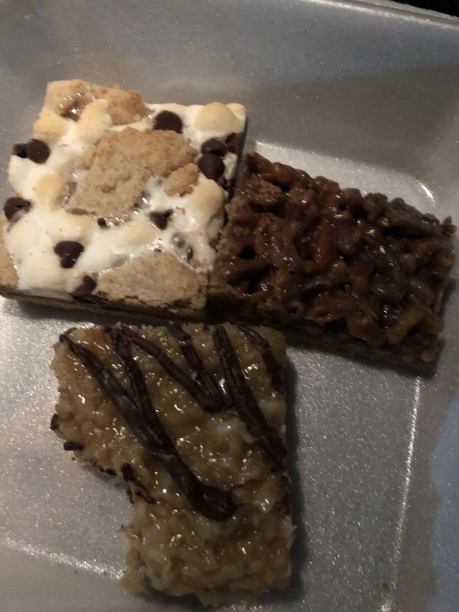 S’mores bar, pecan bar, and Samoas bar! All AMAZING.