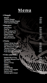 Choco Moksha menu 1