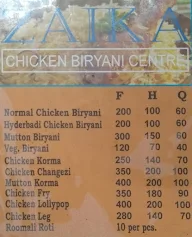 Zaika Biryani Center menu 1