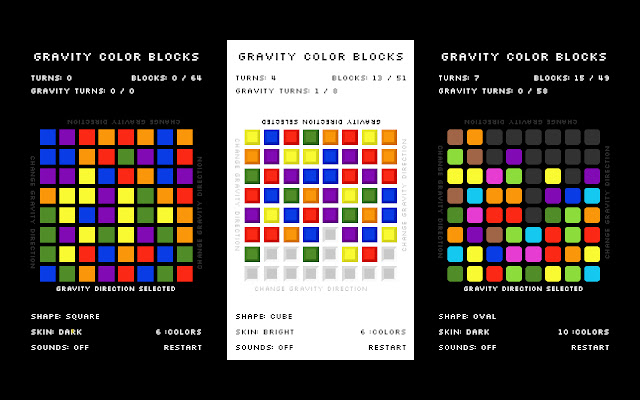 Gravity Color Blocks chrome extension