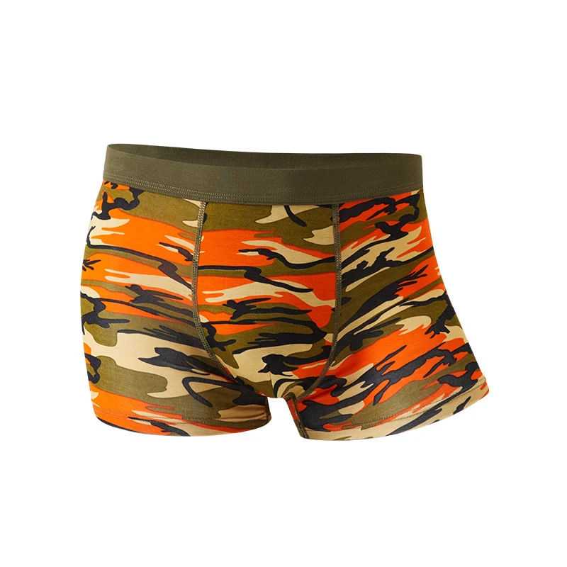 Camouflage heren boxershorts van modal, ademend, mid-waist print, comfortabele en stijlvolle boxershorts.