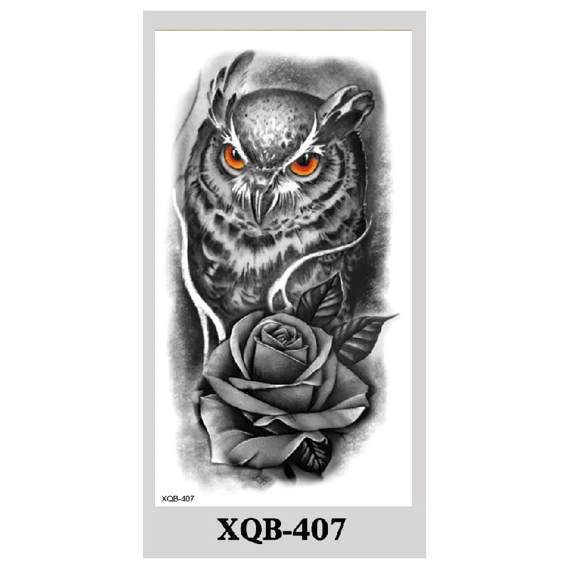 Adesivos de Tatuagem Descartáveis Masculinos à Prova D'água, Fácil Aplicação, Design Temporário para um Estilo Livre e Sem Complicações.