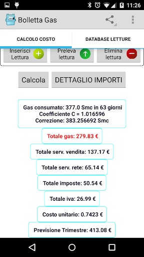 Bolletta Gas