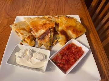 Chicken Mushroom Quesadillas