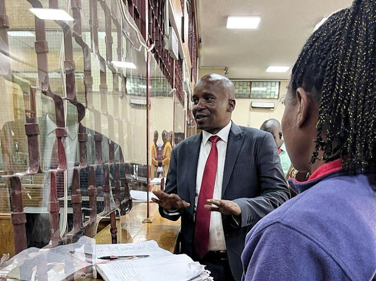 Interior CS Kithure Kindiki when he made an impromptu visit to Nyayo House on October 30, 2023.