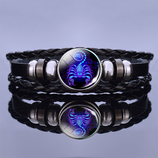 Title 5, Luminous Twelve Constellation Couple Bracelet, ...