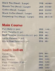 B & B Hotel menu 1