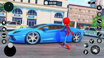 Flying Spider Rope Hero Games Screenshot