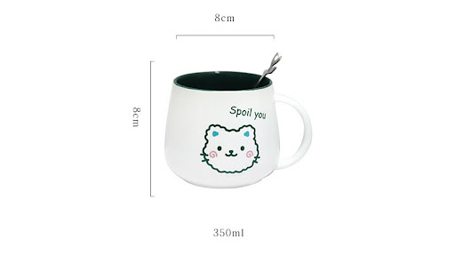 Title 1, Simple Cartoon Cute Animal Ceramic Cup, perfect...