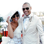 Minnie Dlamini and her husband Quinton Jones.