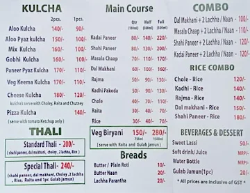 Amritsari Kulccha Corner menu 