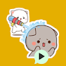 Mochi Peach Cat Stickers icon