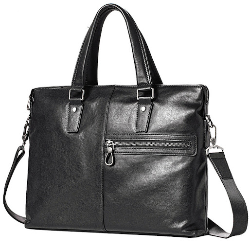 Title 4, Mens Leather Bag Portable Business Leisure. A ...