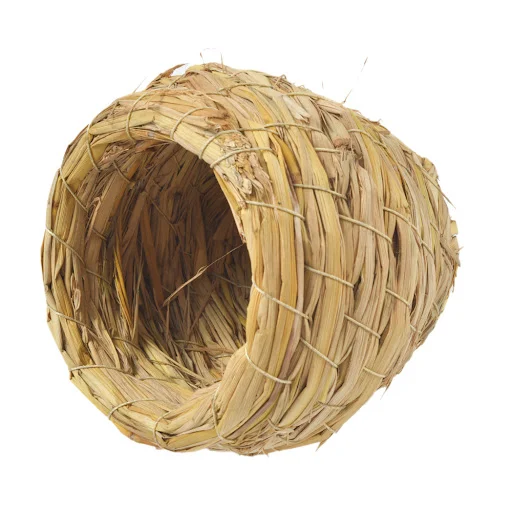 1pc Natural Handmade Straw Bird Nest Pigeon House Parrot Nest Warm Pet Bedroom Courtyard Small Animal Bird Cages Bird Ha