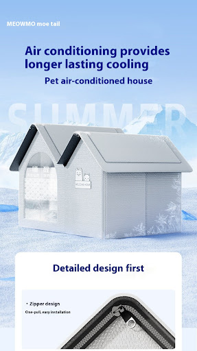 Title 10, Cat Air-conditioned House Summer Cooling Ice Ma...