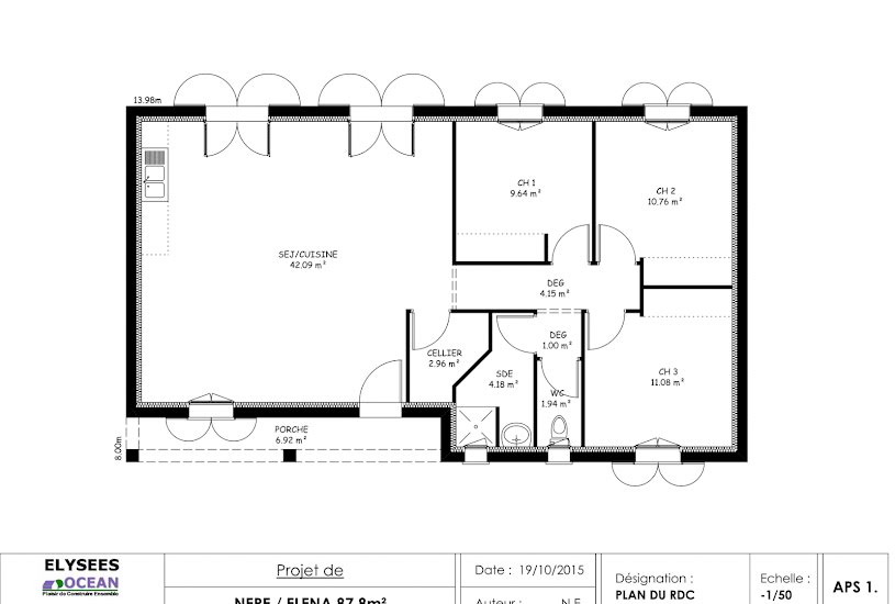  Vente Terrain + Maison - Terrain : 370m² - Maison : 73m² à Bourgneuf (17220) 