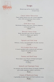 Greens & Olives menu 1