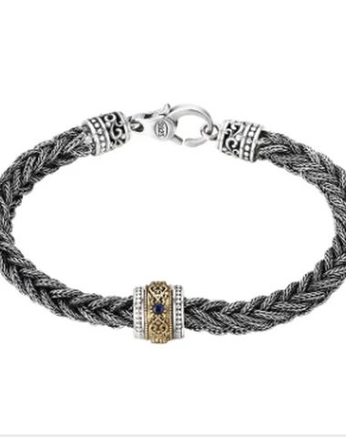 Retro 925 Sterling Zilver Handgewev - 1